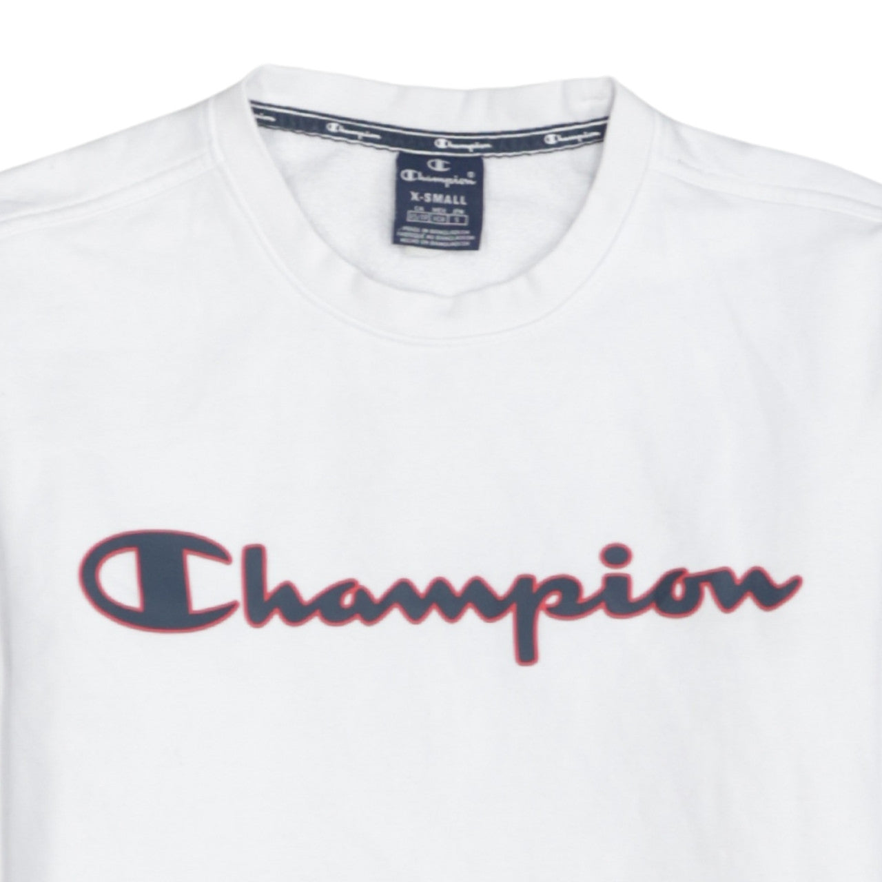 Mens UK Size XS Champion White Pullover Sweatshirt