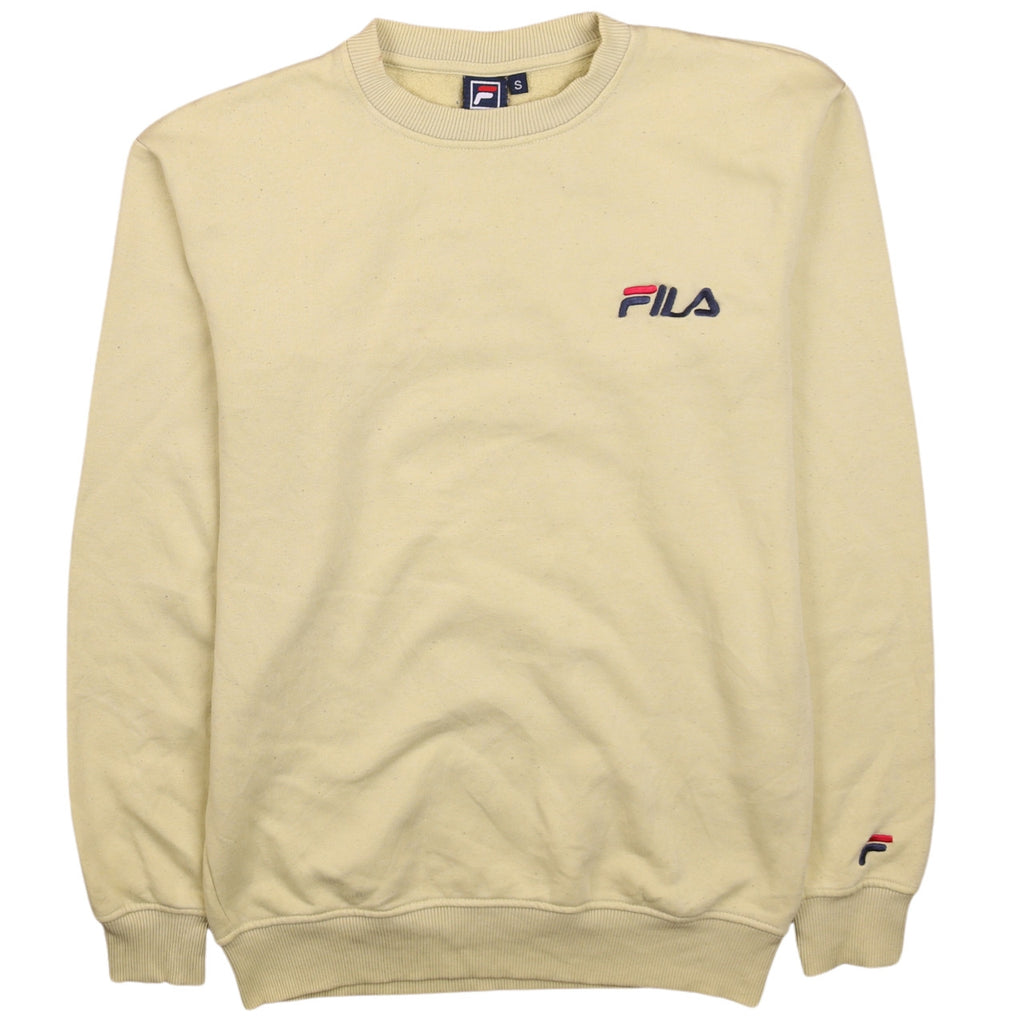 Mens UK Size S FILA Beige Pullover Sweatshirt