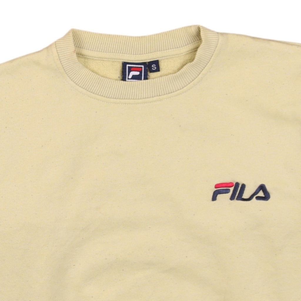 Mens UK Size S FILA Beige Pullover Sweatshirt