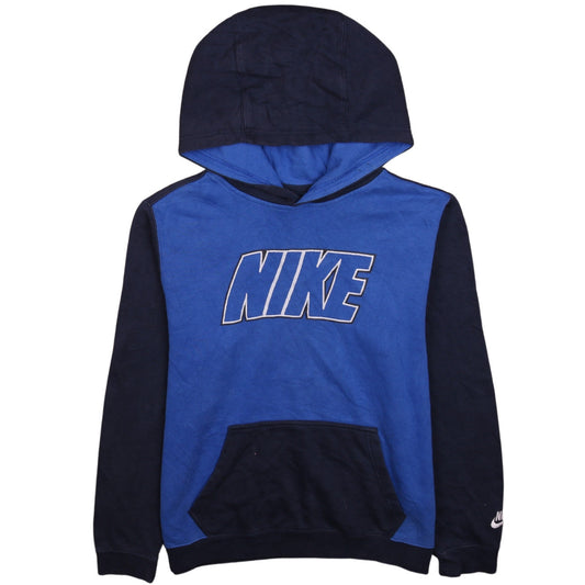 Teens UK Size XL Nike Blue Pullover Hoodie