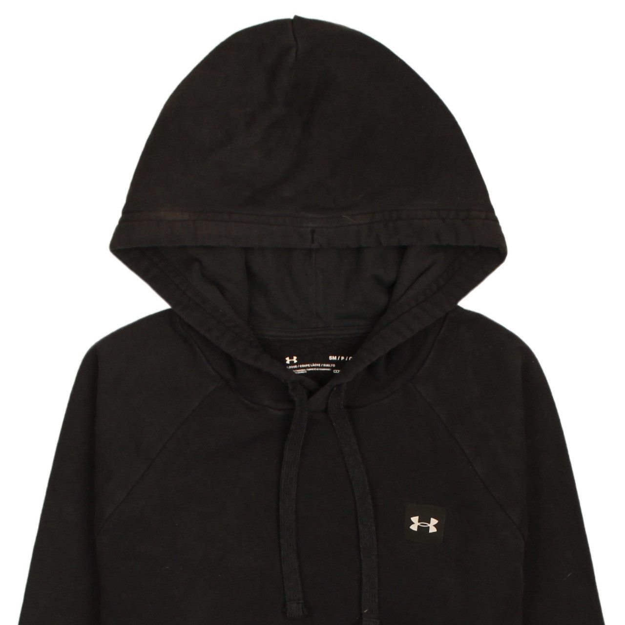 Mens UK Size S Under armour Black Pullover Hoodie