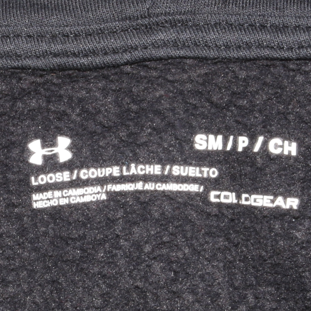 Mens UK Size S Under armour Black Pullover Hoodie