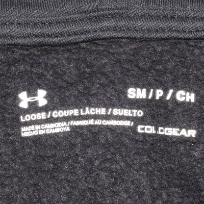 Mens UK Size S Under armour Black Pullover Hoodie