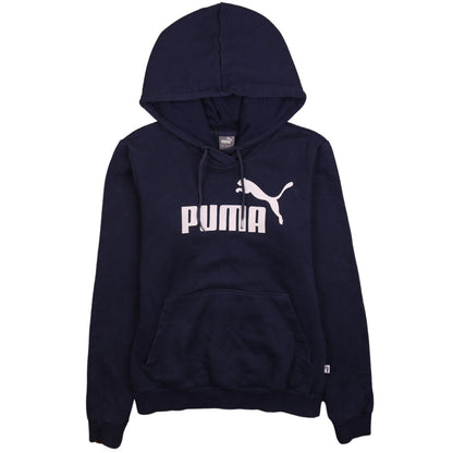 Mens UK Size XS PUMA Blue Pullover Hoodie