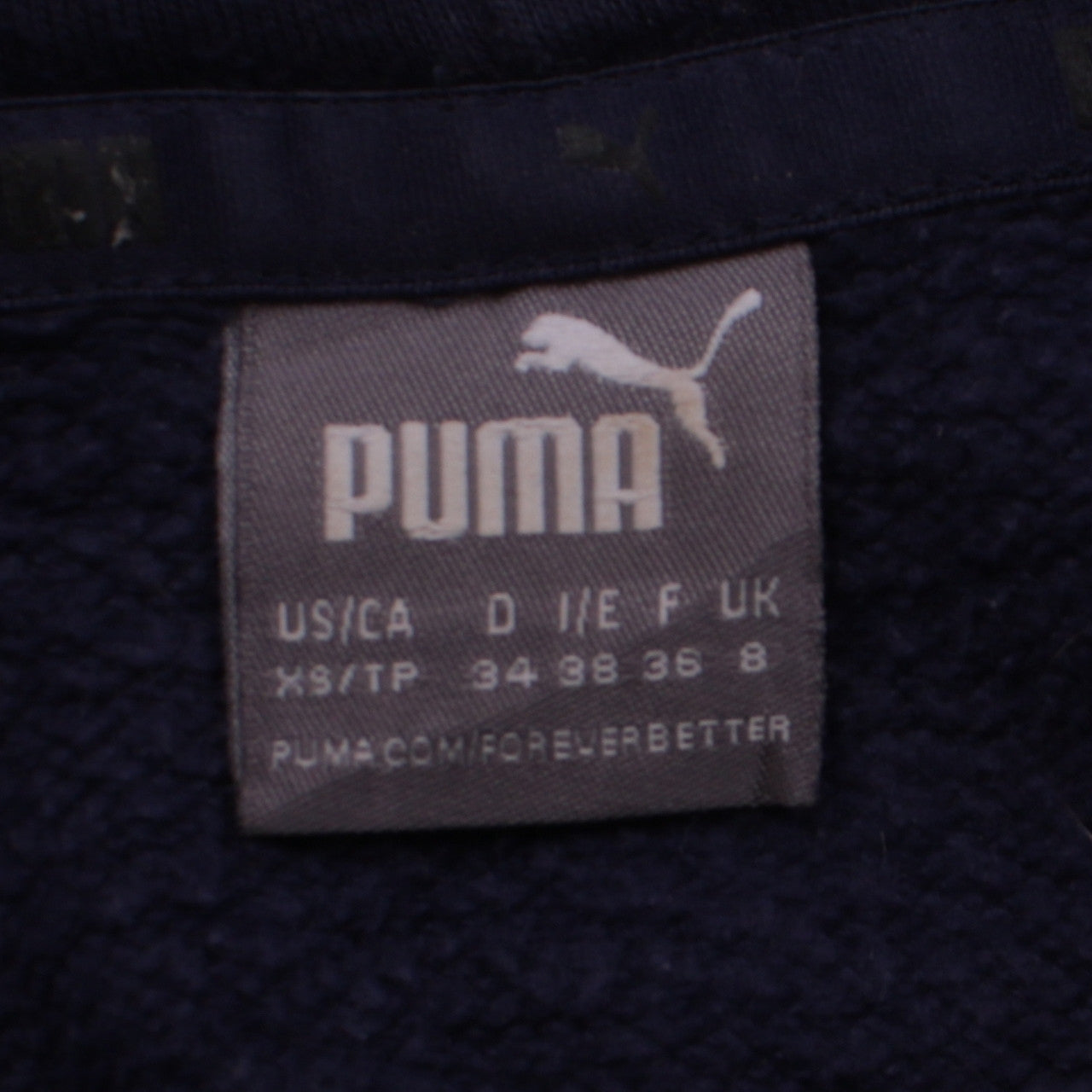 Mens UK Size XS PUMA Blue Pullover Hoodie