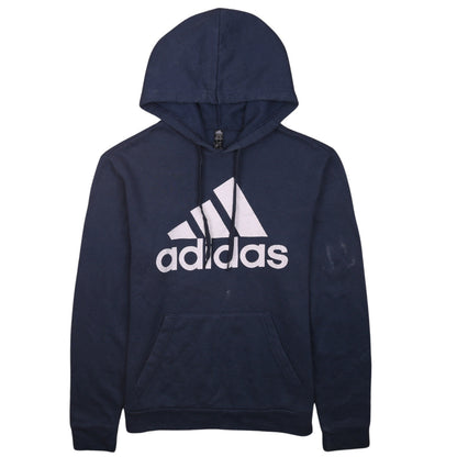 Mens UK Size S adidas Blue Pullover Hoodie