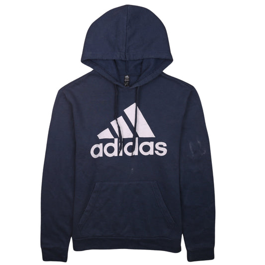 Mens UK Size S adidas Blue Pullover Hoodie