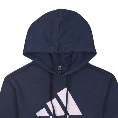 Mens UK Size S adidas Blue Pullover Hoodie