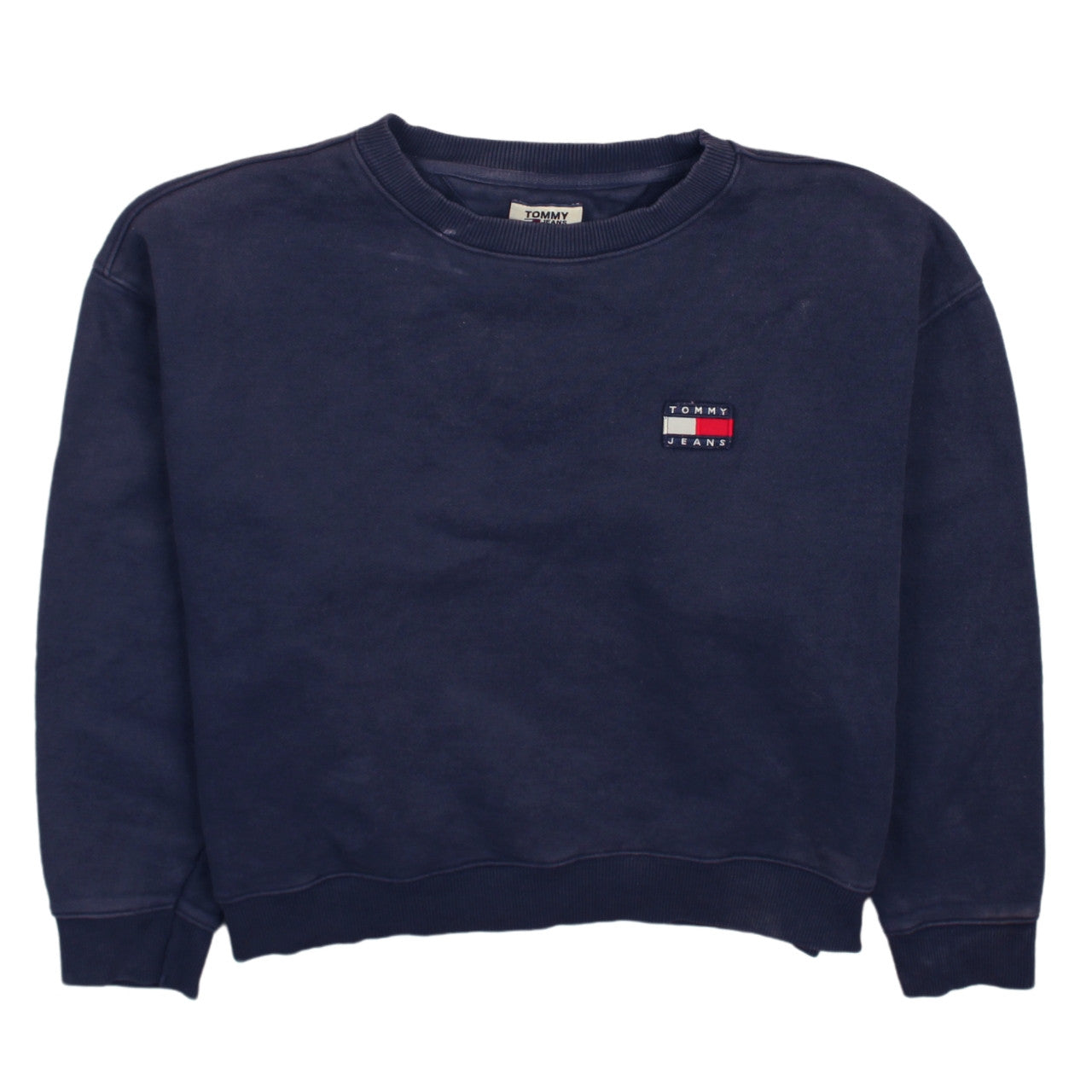 Mens UK Size M Tommy Jeans Blue Pullover Sweatshirt