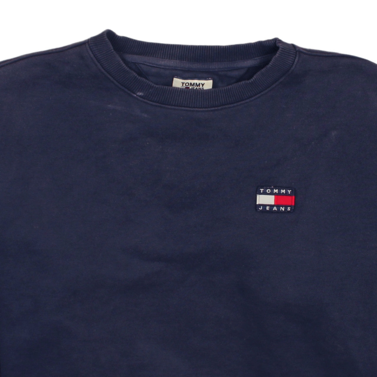 Mens UK Size M Tommy Jeans Blue Pullover Sweatshirt