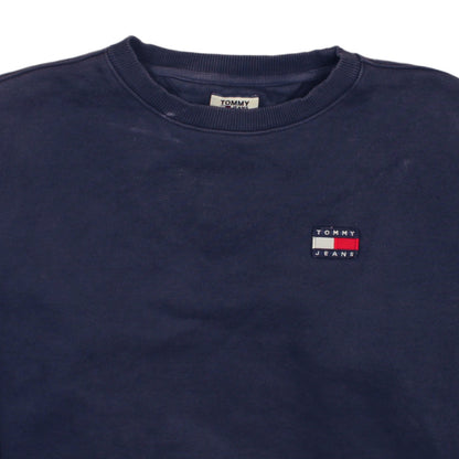 Mens UK Size M Tommy Jeans Blue Pullover Sweatshirt