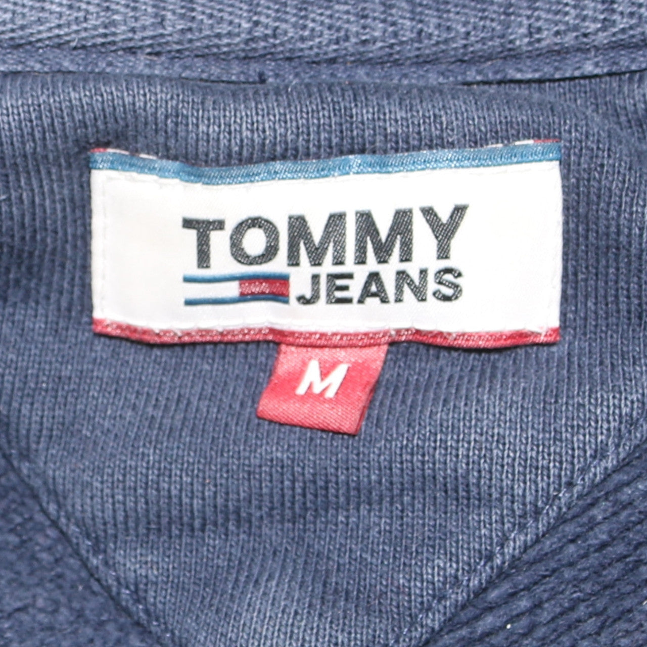 Mens UK Size M Tommy Jeans Blue Pullover Sweatshirt