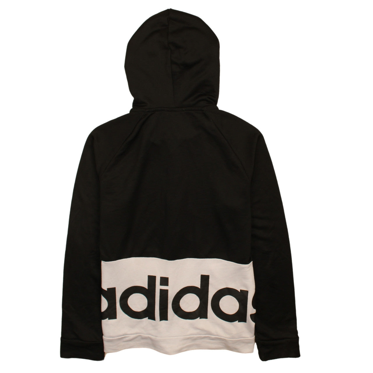 Womens UK Size L adidas Black Full Zip Hoodie