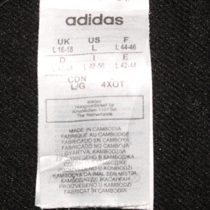 Womens UK Size L adidas Black Full Zip Hoodie