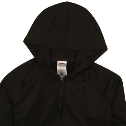 Womens UK Size L adidas Black Full Zip Hoodie