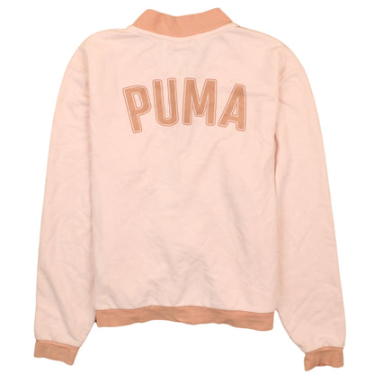 Womens UK Size 8 PUMA Pink Full Zip Sweatshirt