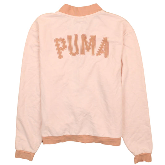 Womens UK Size 8 PUMA Pink Full Zip Sweatshirt