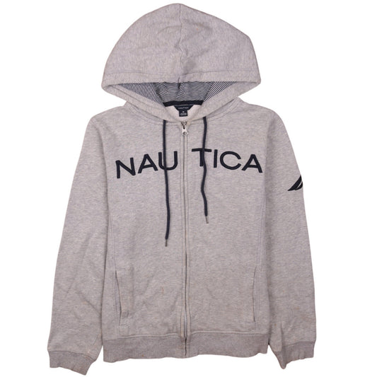 Mens UK Size M Nautica Grey Full Zip Hoodie