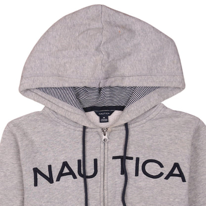Mens UK Size M Nautica Grey Full Zip Hoodie