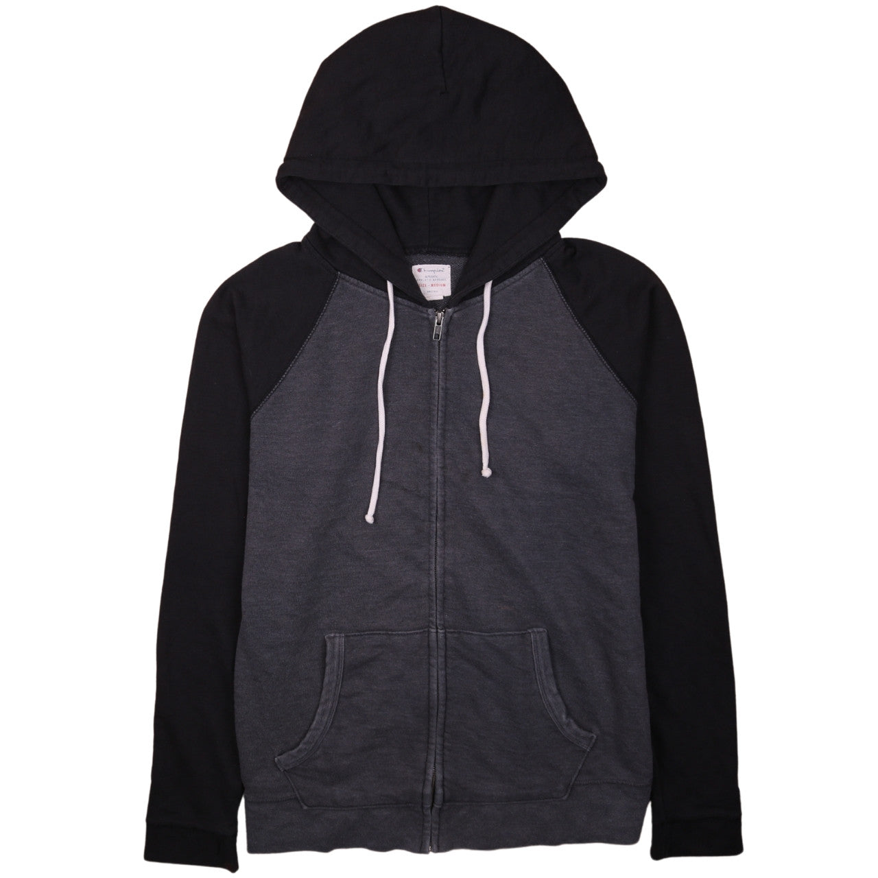 Mens UK Size M Champion Grey Full Zip Hoodie