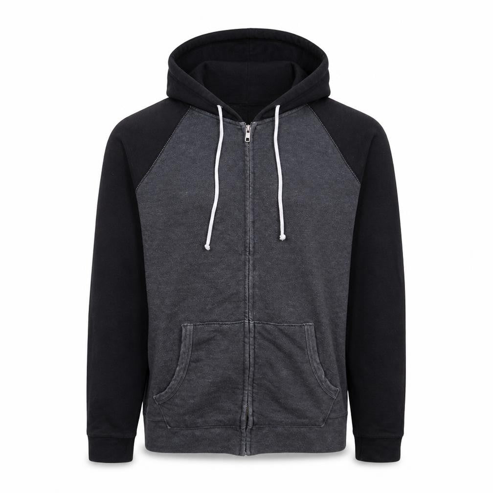 Mens UK Size M Champion Grey Full Zip Hoodie