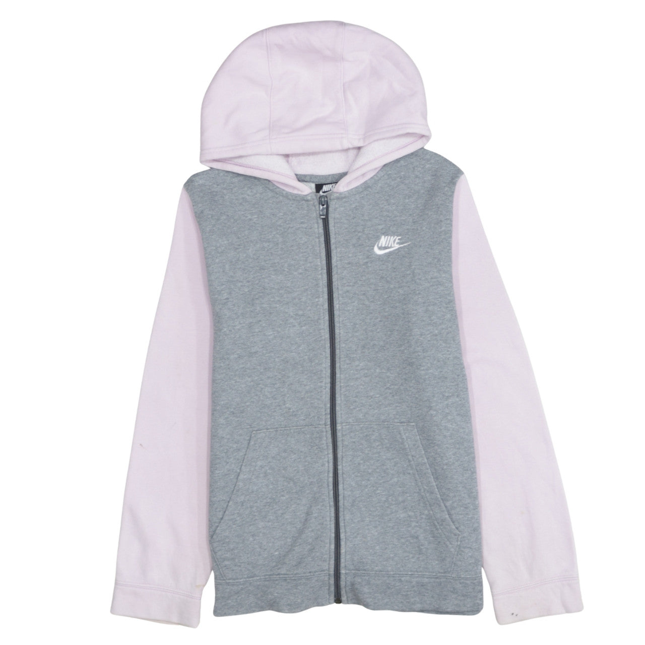 Girls UK Size L Nike Grey Full Zip Hoodie