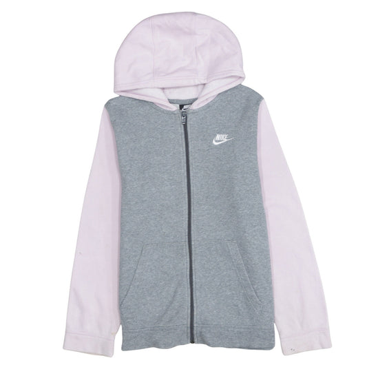 Girls UK Size L Nike Grey Full Zip Hoodie
