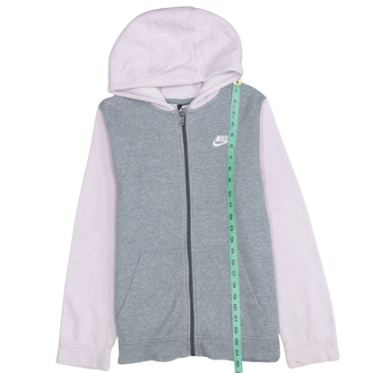 Girls UK Size L Nike Grey Full Zip Hoodie