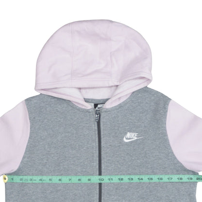 Girls UK Size L Nike Grey Full Zip Hoodie