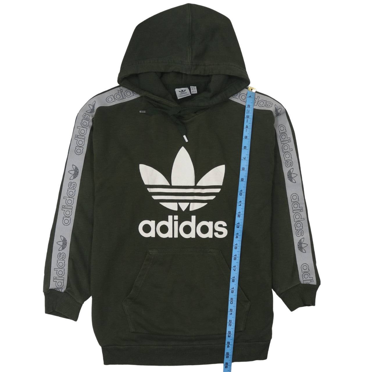 Womens UK Size S adidas Green Pullover Hoodie