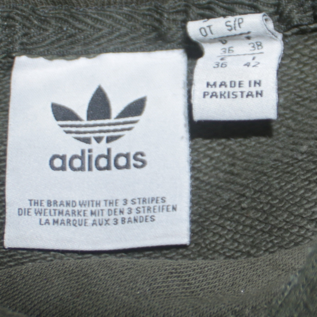 Womens UK Size S adidas Green Pullover Hoodie