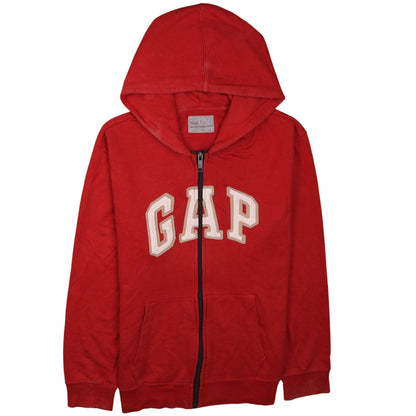 Mens UK Size M Gap Red Full Zip Hoodie