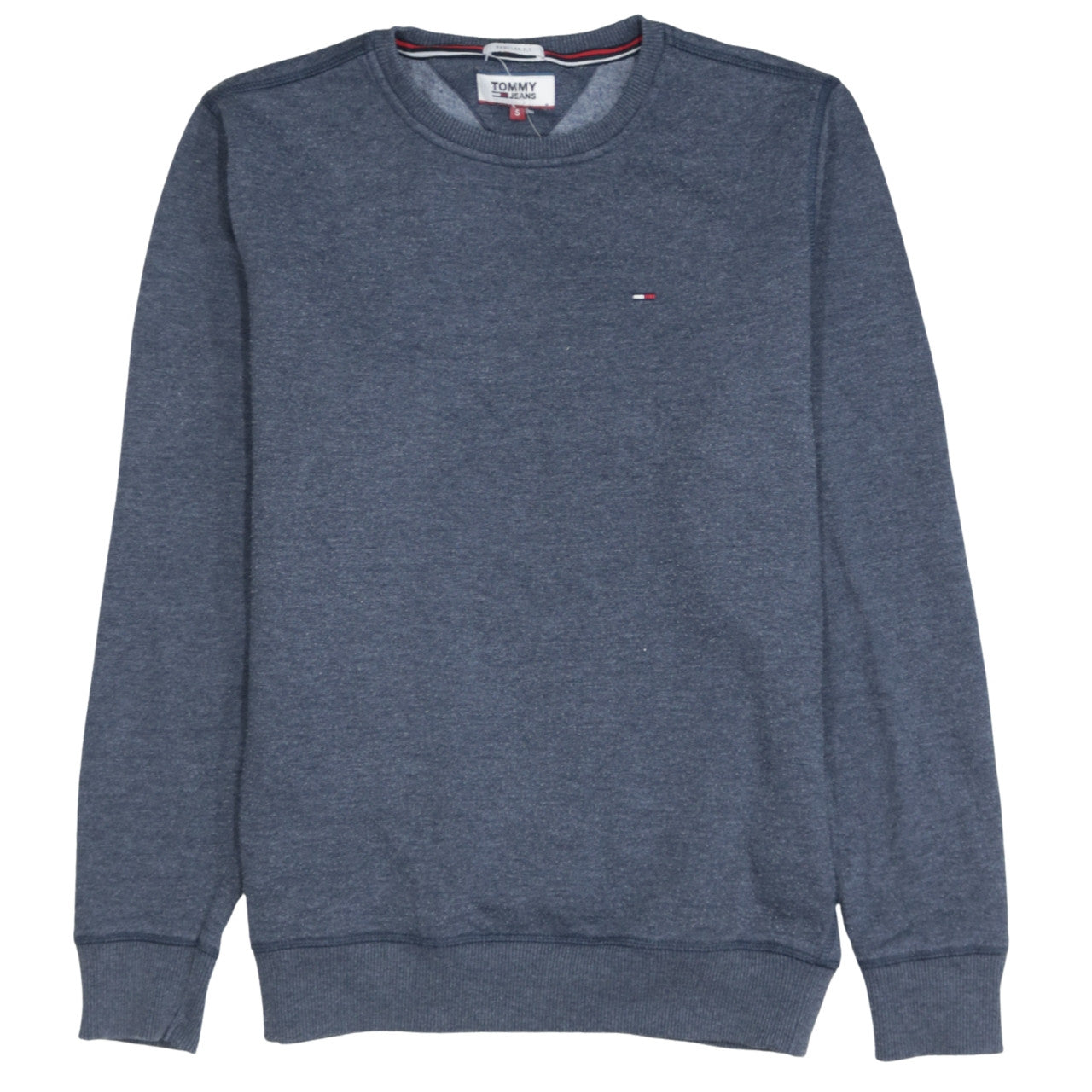 Mens UK Size S Tommy Jeans Blue Pullover Sweatshirt