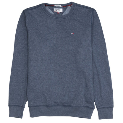 Mens UK Size S Tommy Jeans Blue Pullover Sweatshirt
