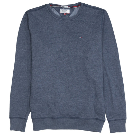 Mens UK Size S Tommy Jeans Blue Pullover Sweatshirt