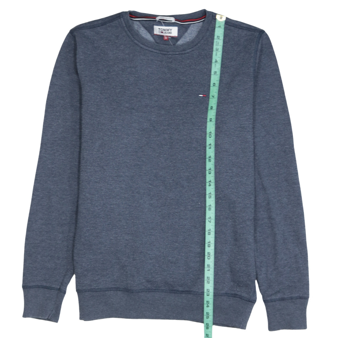 Mens UK Size S Tommy Jeans Blue Pullover Sweatshirt