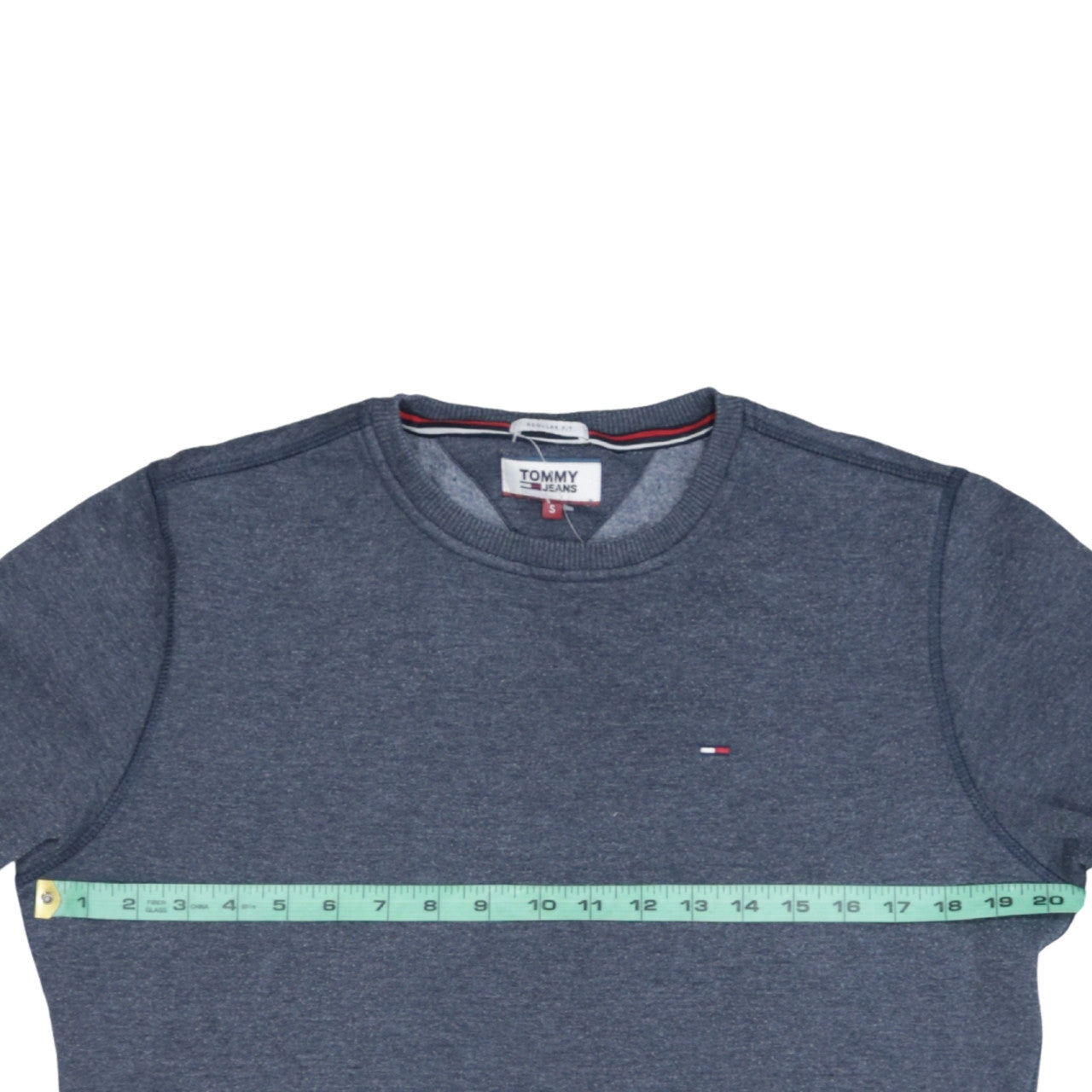 Mens UK Size S Tommy Jeans Blue Pullover Sweatshirt
