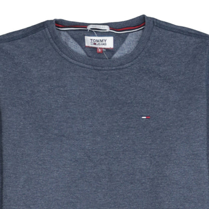 Mens UK Size S Tommy Jeans Blue Pullover Sweatshirt