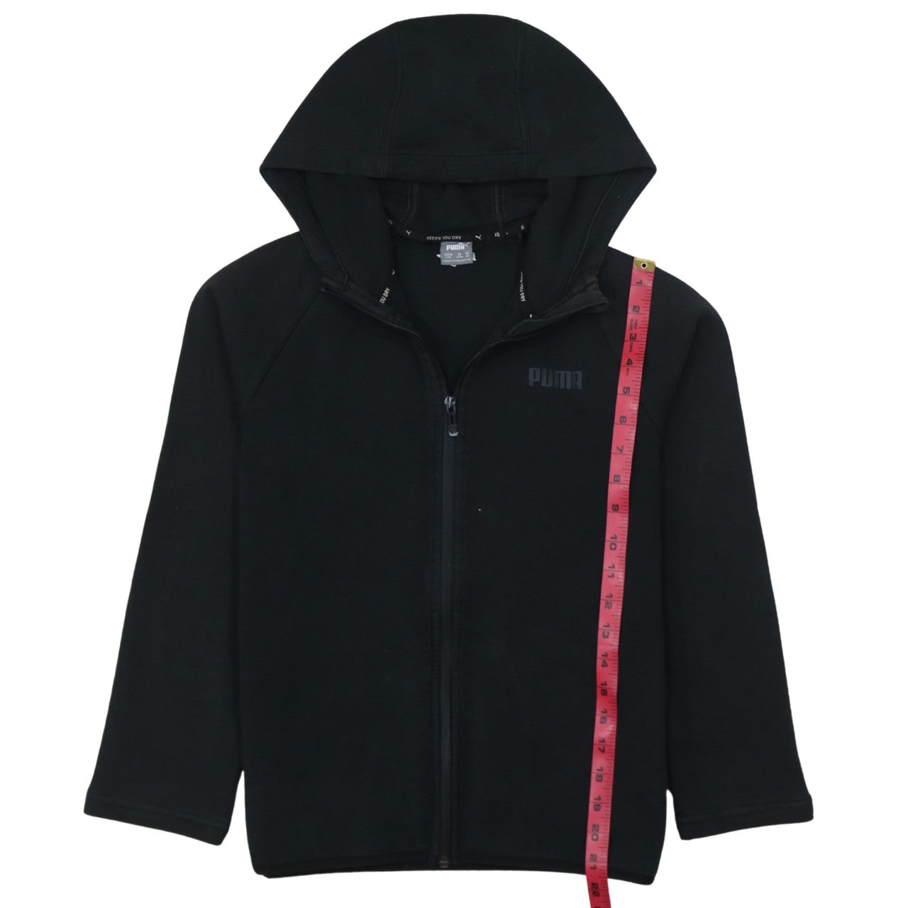 Boys UK Size 15-16 Years PUMA Black Full Zip Hoodie