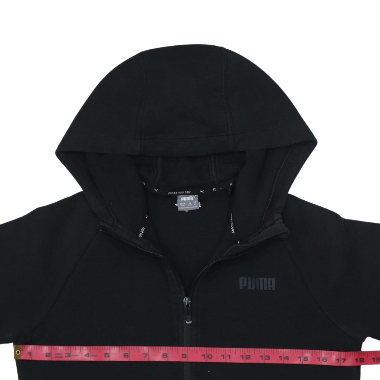 Boys UK Size 15-16 Years PUMA Black Full Zip Hoodie
