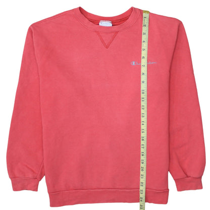 Womens UK Size S Champion Pink Pullover Sweatshirt