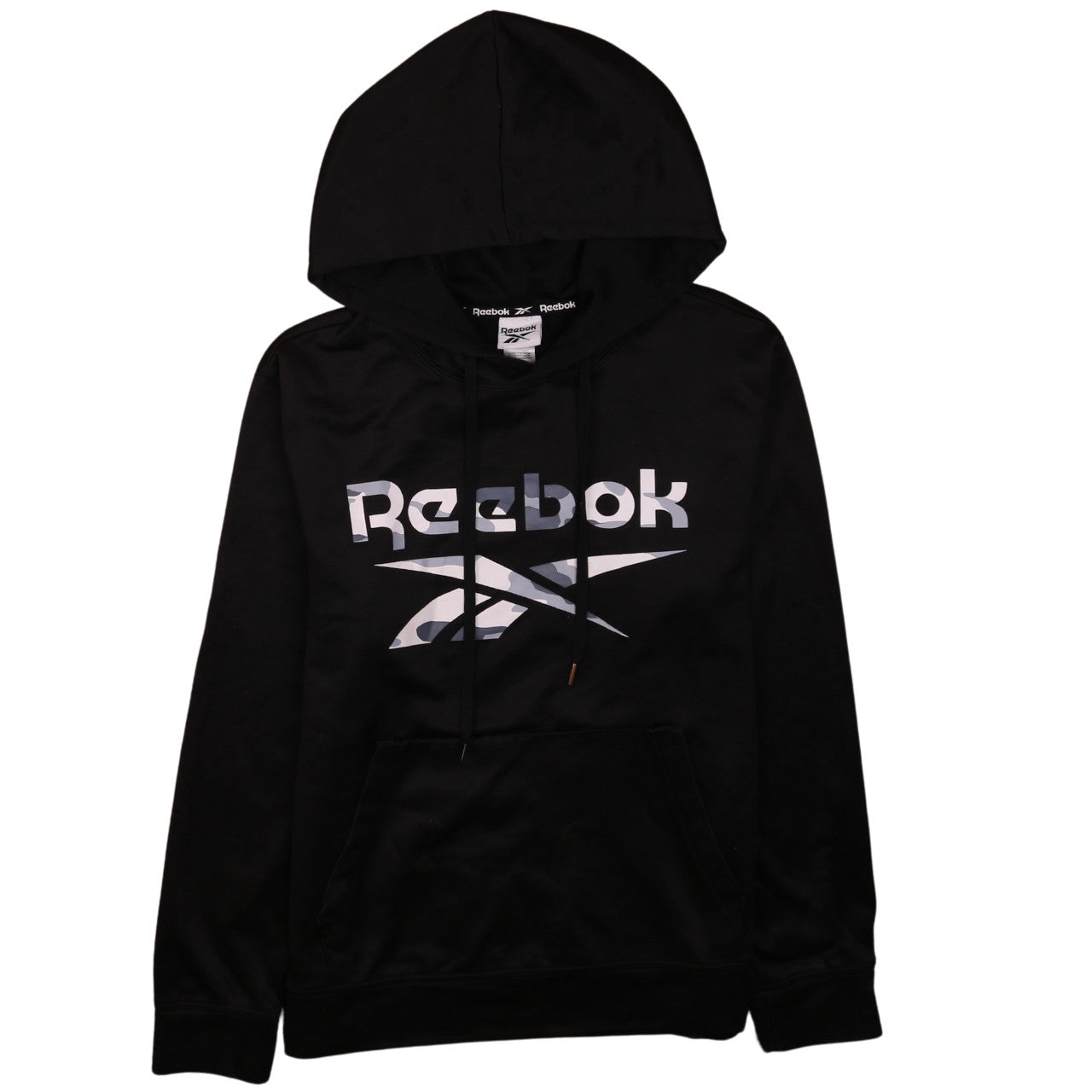 Mens UK Size M Reebok Black Pullover Hoodie
