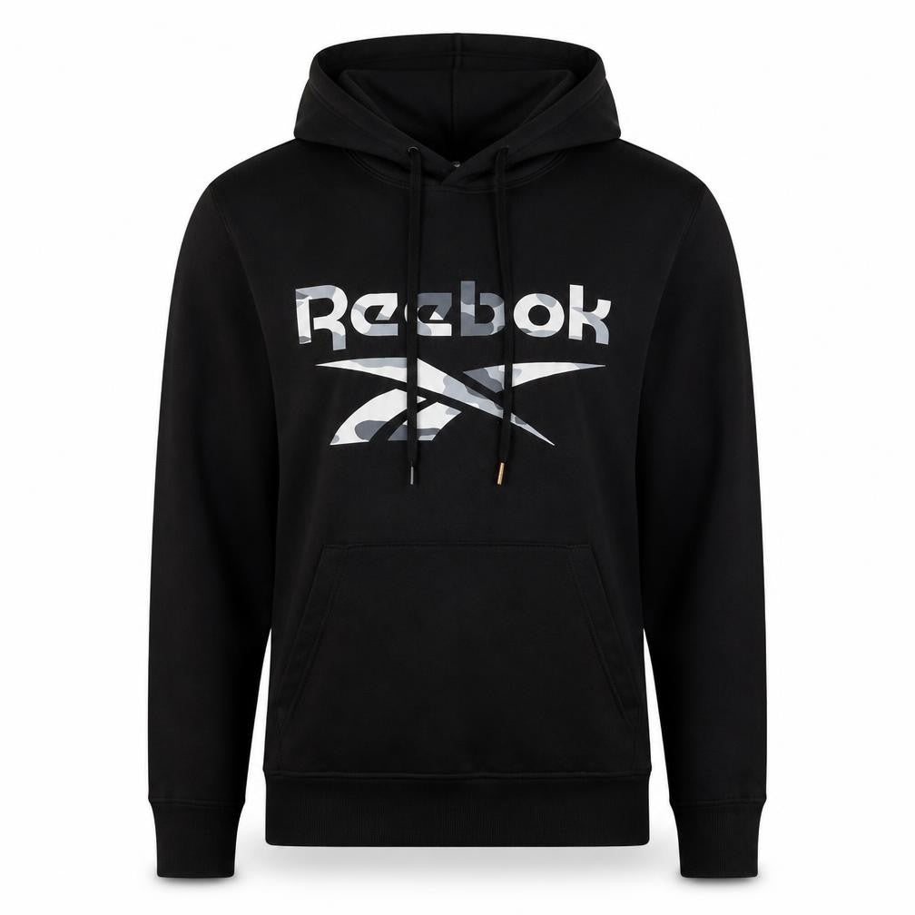 Mens UK Size M Reebok Black Pullover Hoodie