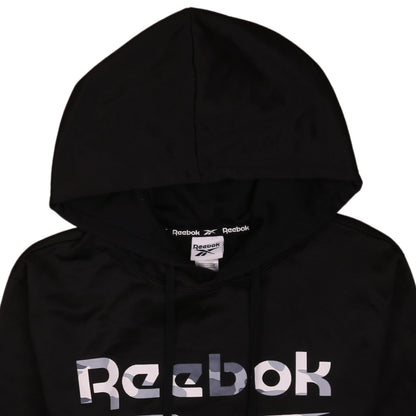 Mens UK Size M Reebok Black Pullover Hoodie