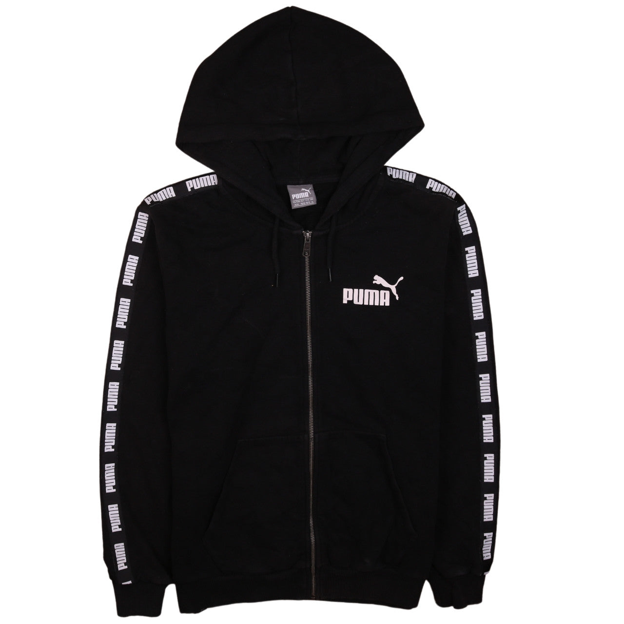 Mens UK Size M PUMA Black Full Zip Hoodie