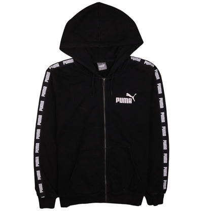 Mens UK Size M PUMA Black Full Zip Hoodie