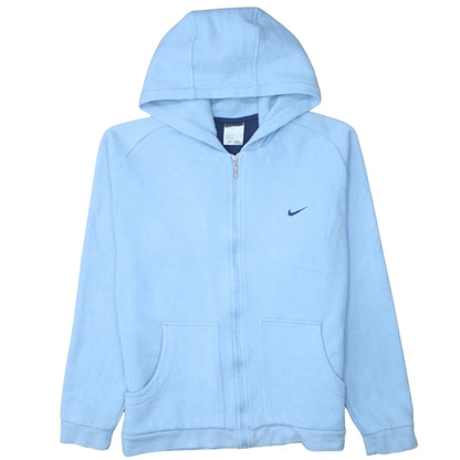Womens UK Size 14 Nike Blue Full Zip Hoodie