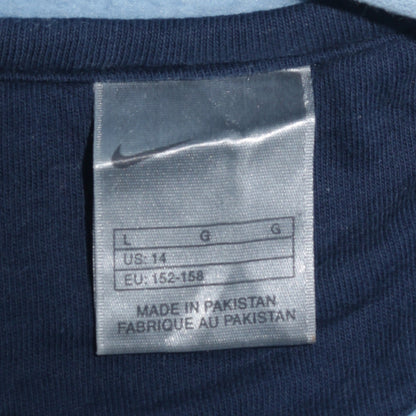 Womens UK Size 14 Nike Blue Full Zip Hoodie
