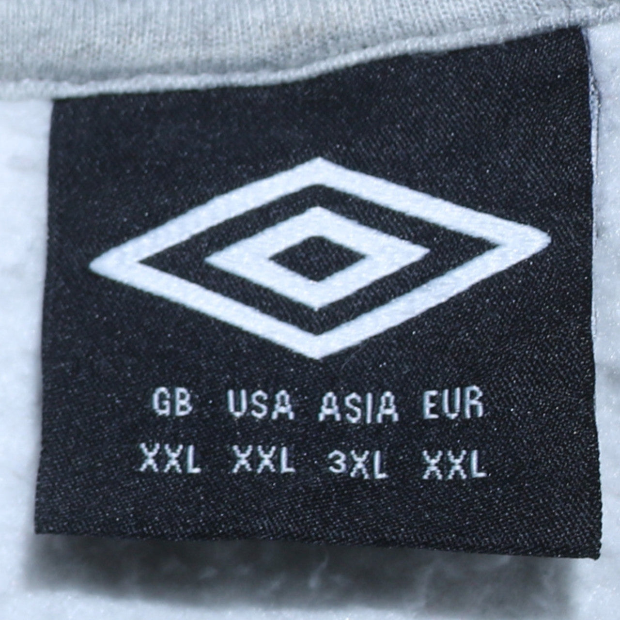 Mens UK Size 2XL Umbro Grey Pullover Hoodie