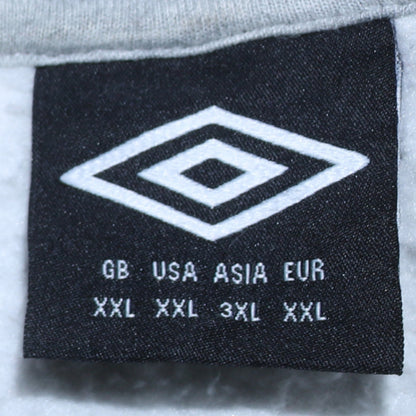 Mens UK Size 2XL Umbro Grey Pullover Hoodie